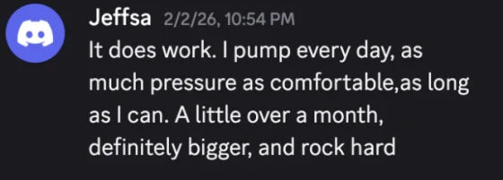 Discord message: it does work